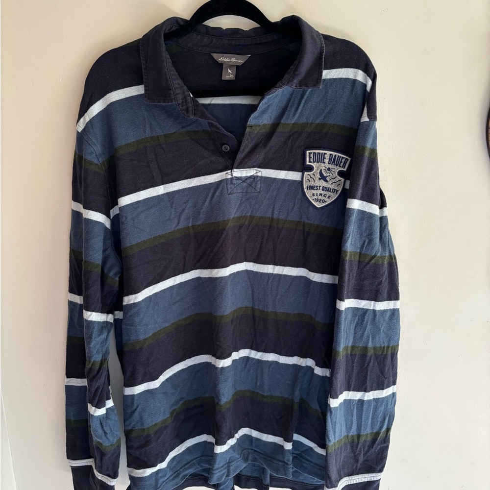 Eddie Bauer Multicolor Striped Polo